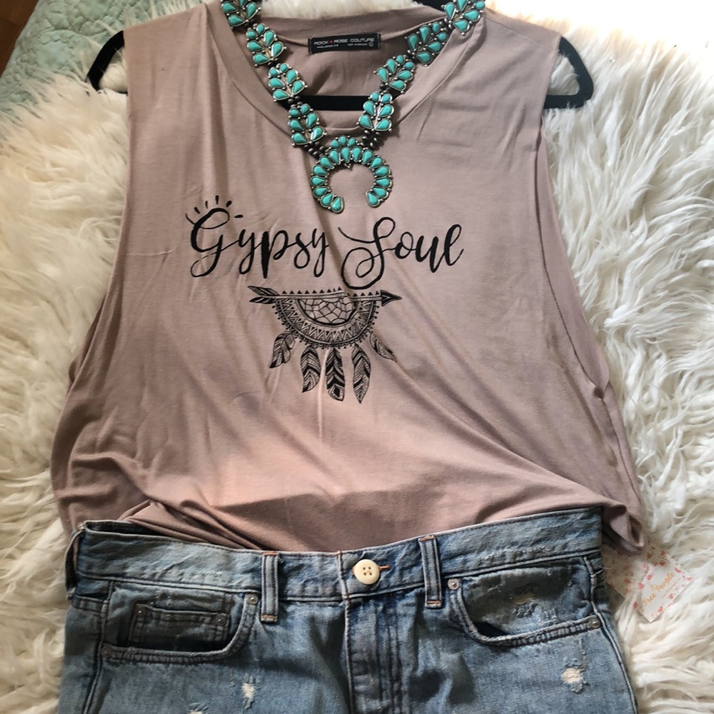 NWOT  Rock Rose Couture Tank Top Sz L